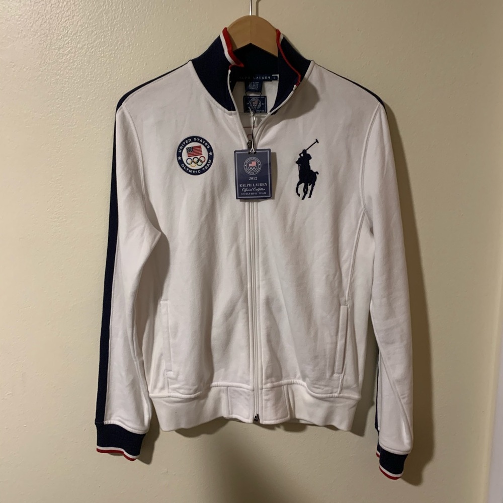 2012 OFFICIAL OLYMPIC RALPH LAUREN PIQUE ZIP UP - Picture 2 of 4